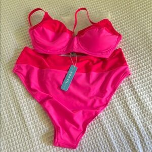 Popvil Women's Pink Bikini Set